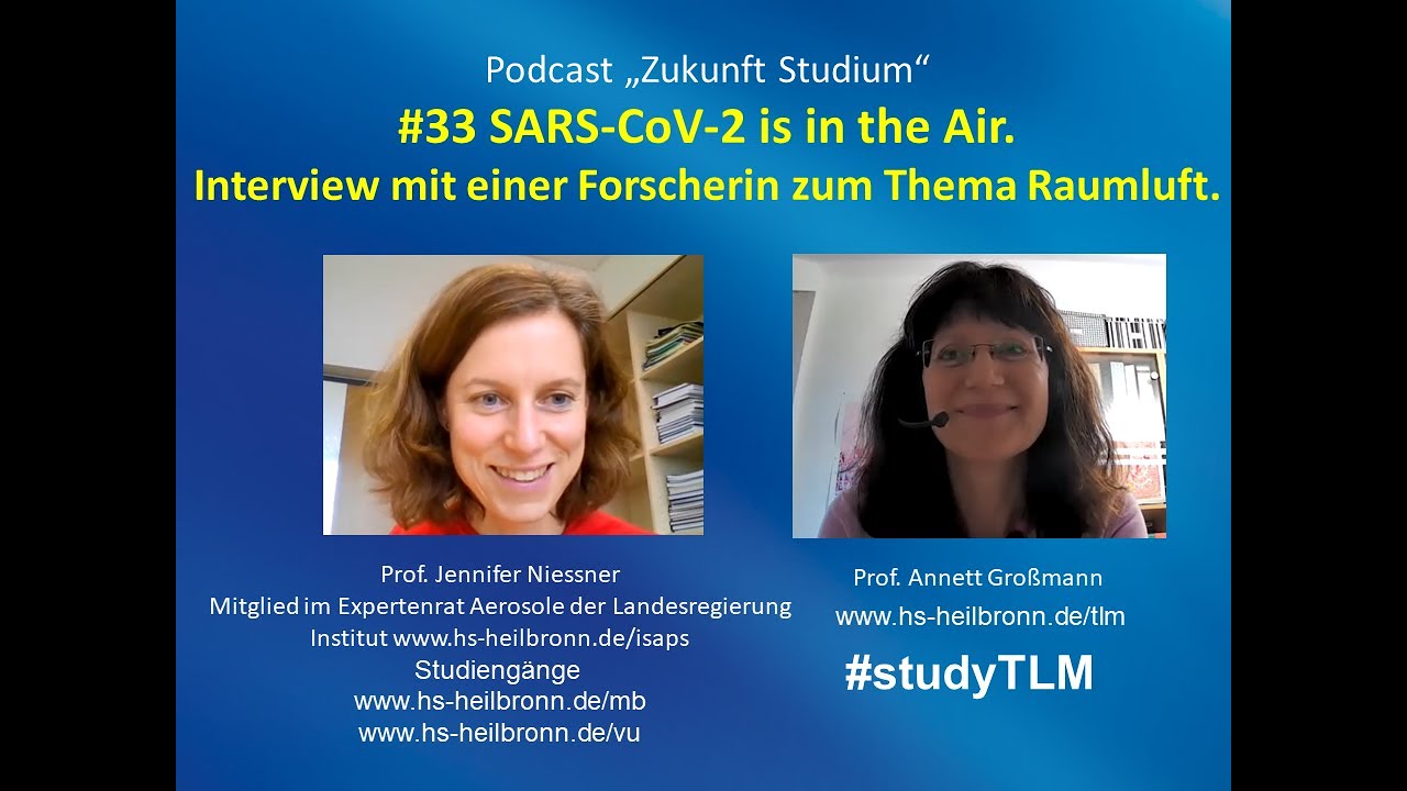 Screenshot von einem virtuellen Interview mit Prof'in Jennifer Niessner und Prof. Annett Großmann