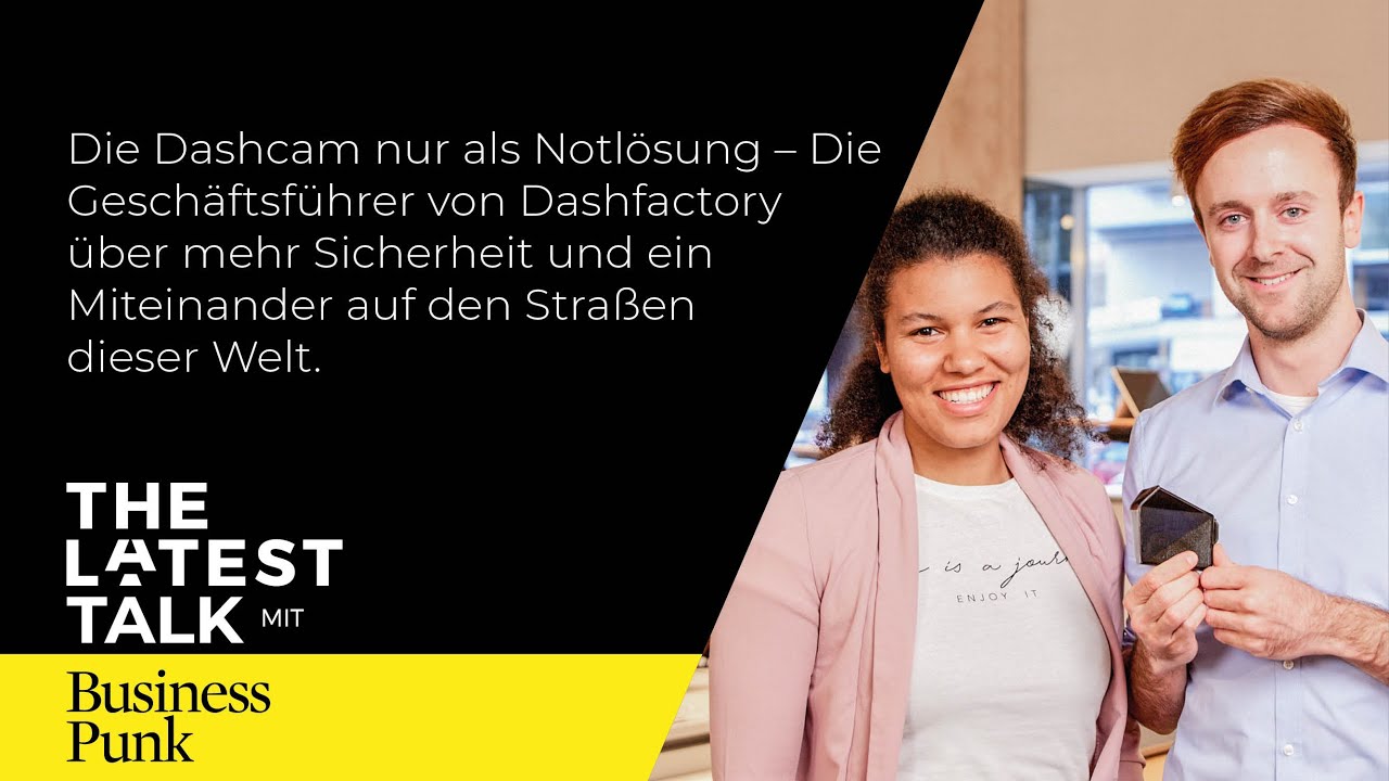 Lelia König und ihr Geschäftspartner präsentieren ihre Dashcam