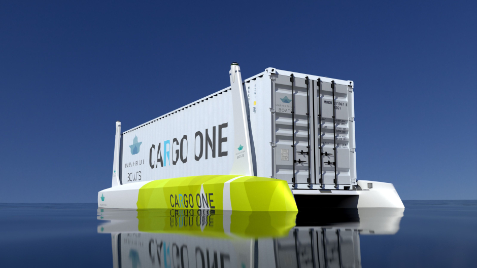 Abbildung eines autonomen und emissionsfreien Boots von Unleash Future Boats