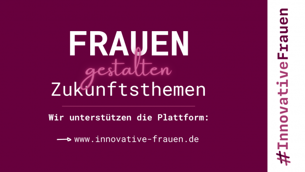 #InnovativeFrauen Grafik zum Teilen auf Social Media