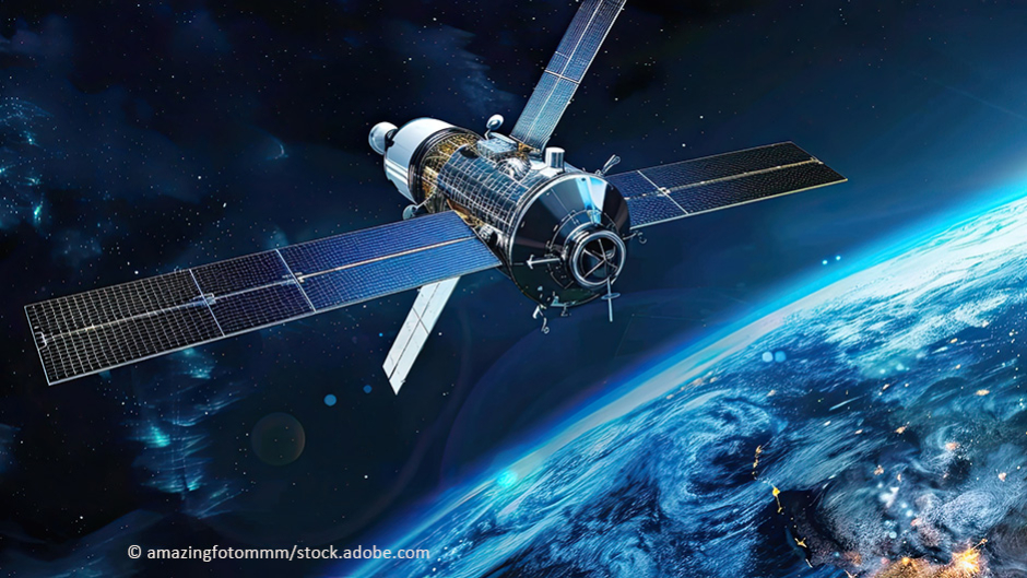 Satellit im Weltraum