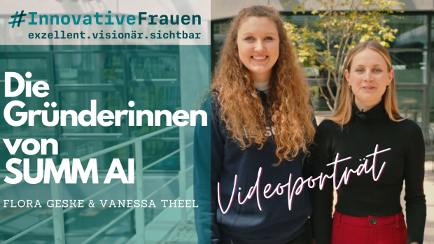 Die Gründerinnen von SUMM AI - Flora Geske & Vanessa Theel