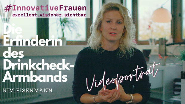 Videoporträt über Kim Eisenmann und ihre Innovation "Drinkcheck Armband"